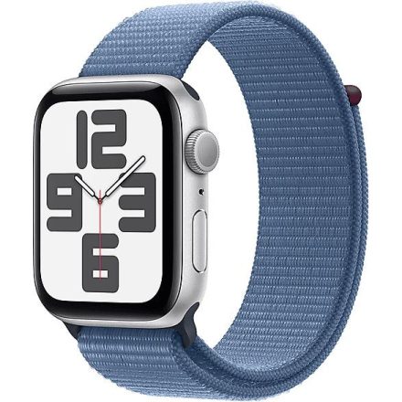 Apple Watch SE (2023) 44mm - Silver Aluminium Case with Sport Loop - Winter Blue